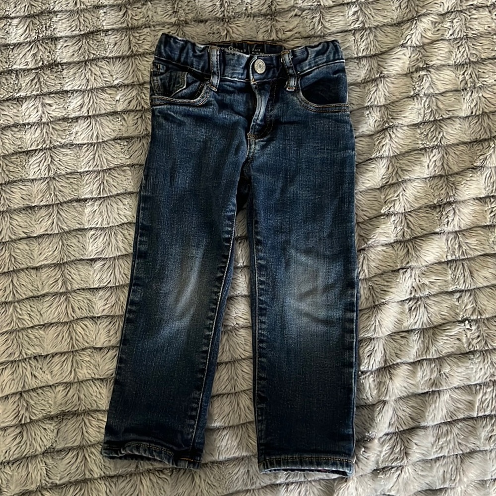 Baby Gap jeans with checkered lining